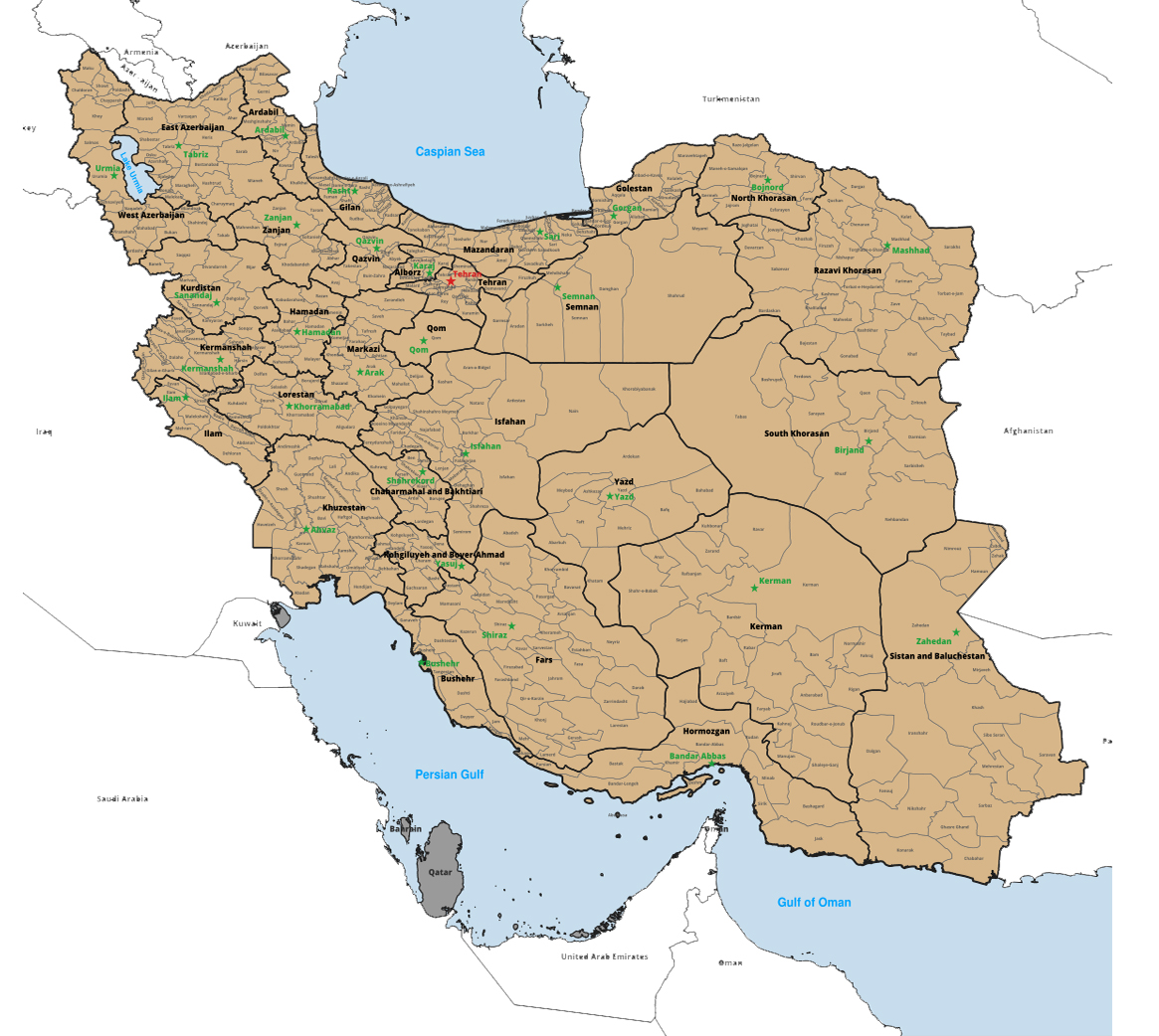نقشه ایران